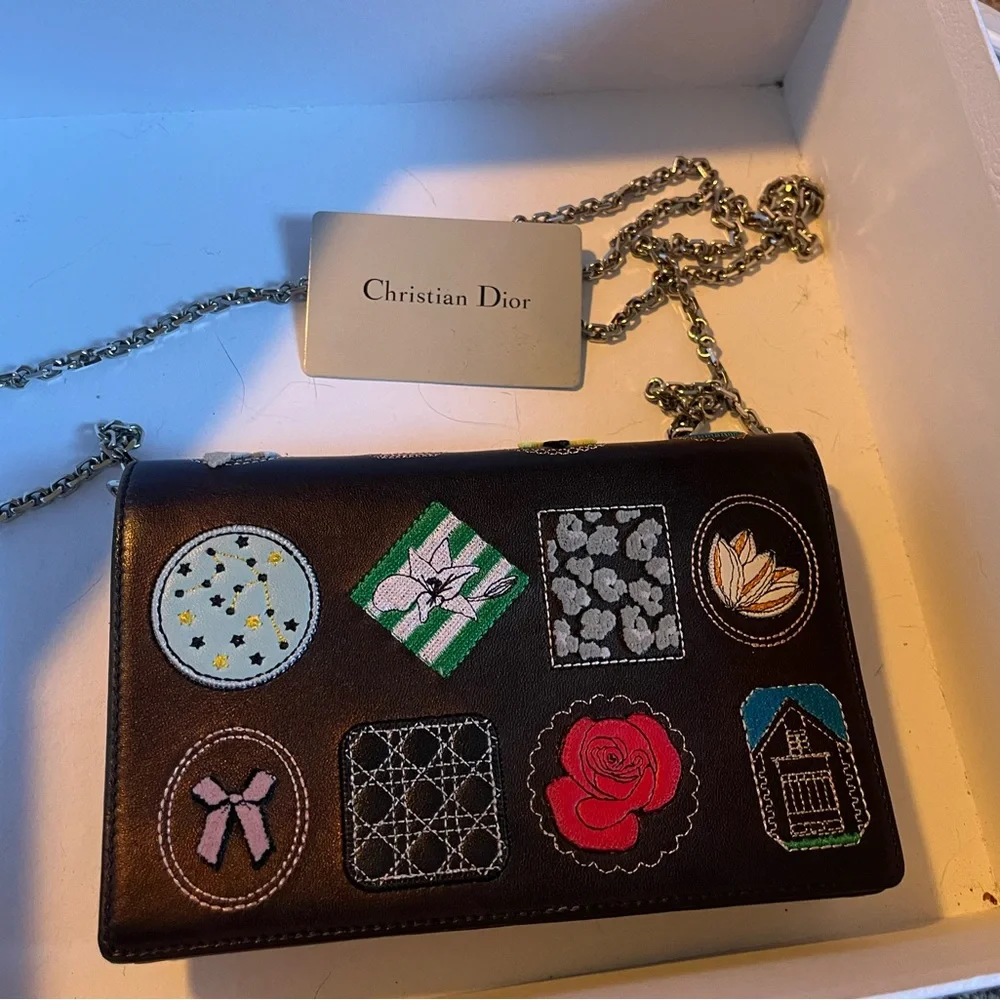 Dior wallet on chain with box card dust bag - Picture 2 of 12